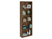 5 Shelf Bookcase in Bank Alder Finish