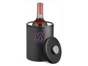 Auburn Black 2 Qt. Tall Ice Bucket with Thick Leatherette Lid