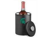 Michigan State Black 2 Qt. Ice Bucket with Thick Leatherette Lid