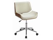 Contemporary Office Chair in Ecru Finish