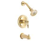 1 Handle Tub and Shower Faucet Trim Kit in Polished Brass Finish