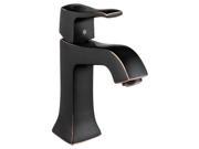 Mid Arc Bathroom Faucet in Rubbed Bronze Finish