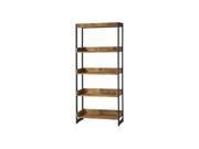 Bookcase in Antique Nutmeg and Gunmetal Finish