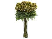 Hydrangea with Cylinder Silk Flower Arrangement