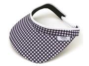 B W Gingham Coil Visor