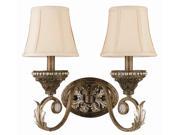 Crystorama Roosevelt Wrought Iron Wall Sconce 6722 WP