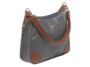 Bulldog Carrying Case Purse for Accessories Gray Tan