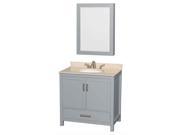2 Pc Oval Sink Bathroom Vanity Set