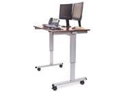 Electric Standing Desk with Steel Frame 59 in. W x 29 in. D x 45 in. 29 in. H