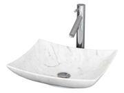Wyndham Collection Arista Vessel Bathroom Sink in White Carrera Marble