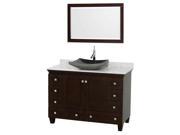 Single Bathroom Vanity Set with Altair Black Granite Sink