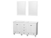 Bathroom Vanity Set in White with Mirror