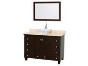 Bathroom Vanity with Pyra White Sink and Mirror