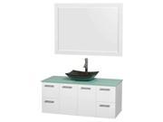 48 in. Single Bathroom Vanity Set with Arista Granite Sink