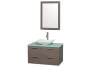 36 in. Contemporary Single Bathroom Vanity Set in Gray Oak