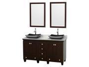 60 in. Double Bathroom Vanity with Mirror