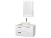 24 in. Mirror Modern Single Bathroom Vanity Set