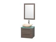 24 in. Single Bathroom Vanity Set in Gray Oak