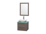 Single Bathroom Vanity Set in Gray Oak