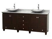 Double Bathroom Vanity in Espresso Finish