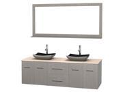 72 in. Bathroom Vanity Set with Marble Countertop