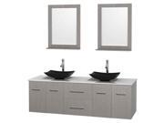 72 in. Modern Bathroom Vanity Set with Mirrors