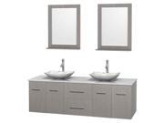 Contemporary Bathroom Vanity Set with Mirrors