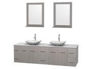 Contemporary Double Bathroom Vanity Set with Countertop and Sink
