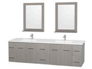 Modern Double Bathroom Vanity Set with Countertop and Sink