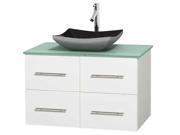 Contemporary Bathroom Vanity in White with Countertop