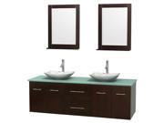 2 Drawer Modern Double Bathroom Vanity Set