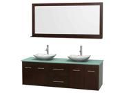 72 in. Double Bathroom Vanity Set with Drawer Slides