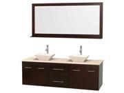 Double Bathroom Vanity Set with Single Hole Faucet Mount