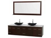 80 in. Double Bathroom Vanity Set with Counter Space
