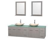 80 in. Contemporary Double Bathroom Vanity Set with Drawers