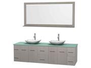 80 in. Modern Double Bathroom Vanity Set with Drawer Slides