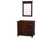 Single Bathroom Vanity Set in Dark Chestnut