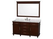 60 in. Single Bathroom Vanity Set with Undermount Oval Sink