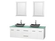 72 in. Double Bathroom Vanity Set with Altair Black Granite Sink