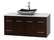 48 in. Eco friendly Wooden Single Sink Bathroom Vanity in Espresso