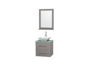 24 in. Single Bathroom Vanity Set with Pyra White Porcelain Sink