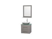 24 in. Single Bathroom Vanity Set with Marble Sink