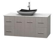Eco friendly Single Bathroom Vanity with Altair Black Granite Sink