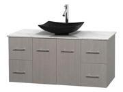 Eco friendly Single Bathroom Vanity with Arista Black Granite Sink