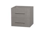 Wyndham Collection Centra 24 inch Single Bathroom Vanity in Gray Oak No Countertop No Sink and No Mirror