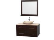 42 in. Vanity Set with Arista Ivory Marble Sink