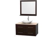 42 in. Vanity Set with Arista White Carrera Marble Sink
