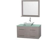 42 in. Single Vanity Set with Pyra White Porcelain Sink
