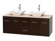 Eco friendly Modern Double Bathroom Vanity in Espresso