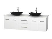 72 in. Bathroom Vanity in White with Countertop